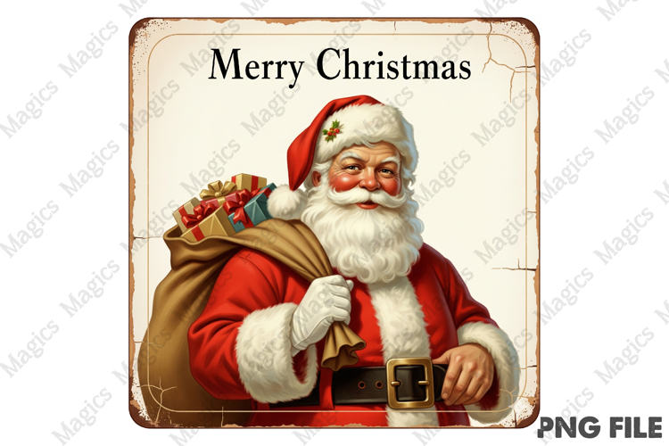 Retro Christmas Quotes Labels Sublimation