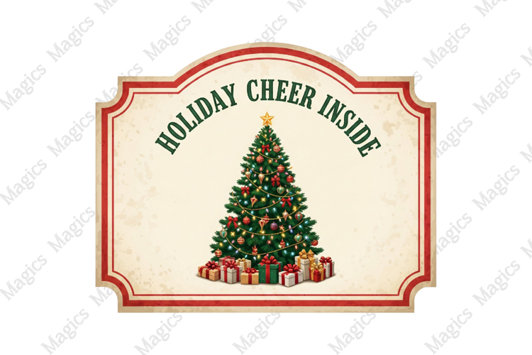 Vintage Christmas Clipart Image 13