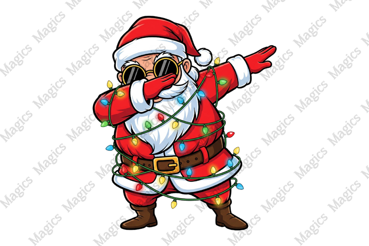 Dabbing Santa Claus Png