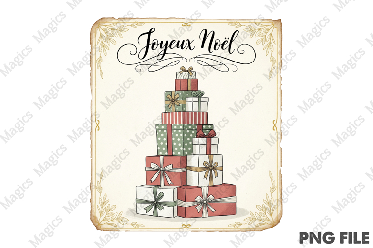 Retro Christmas Quotes Labels Sublimation