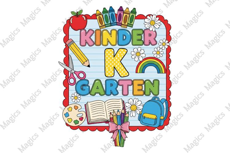 Back to School Kindergarten Teacher Png