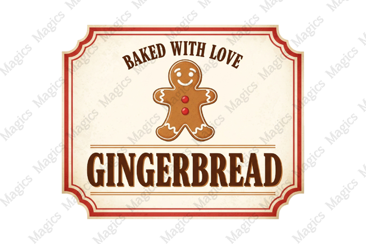Vintage Christmas Labels PNG
