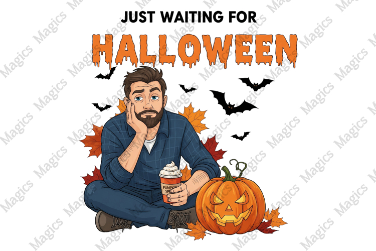 just waiting for Halloween Png