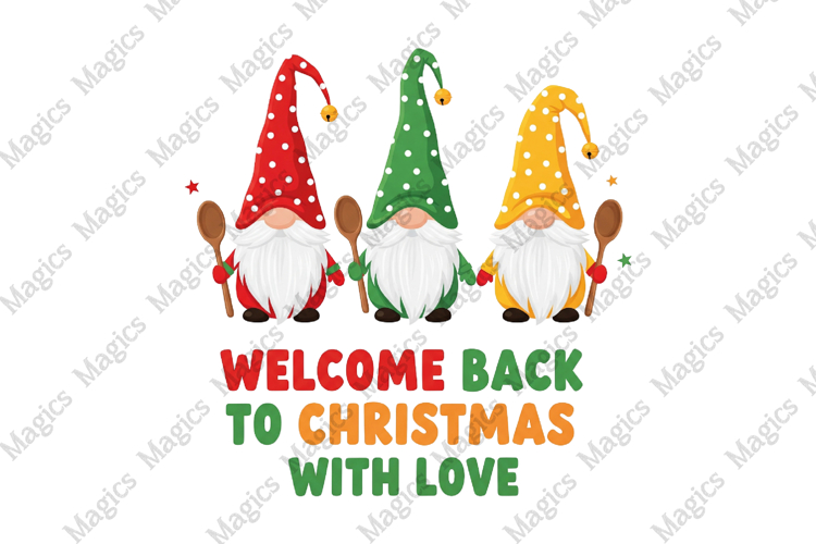 Welcome Christmas with Love Clipart