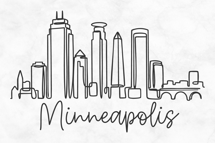 Minneapolis Minimalism Line Drawing