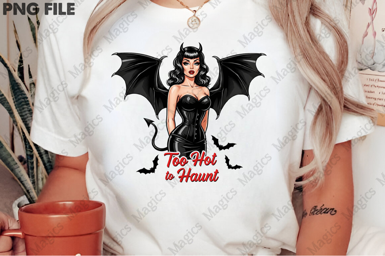 Halloween Pin-up Girl Devil PNG