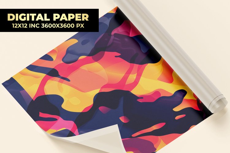 Camouflage Digital Paper example image 1