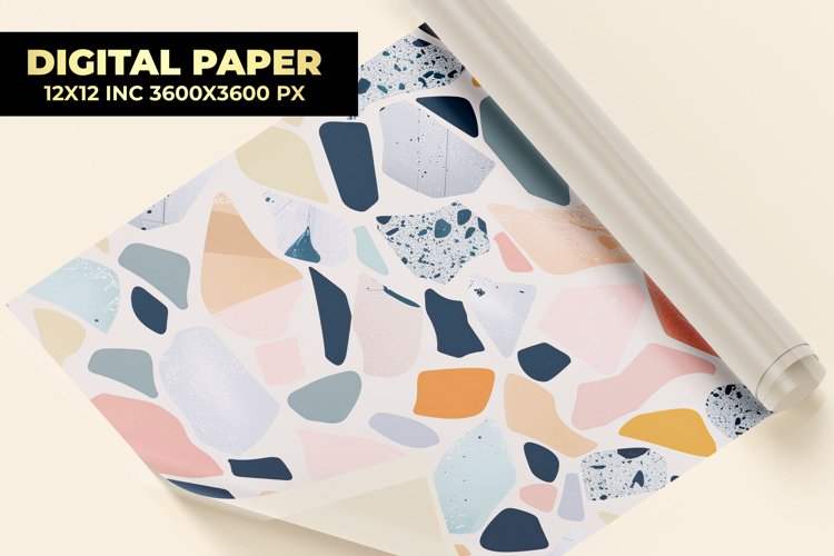 Stone Mosaic Digital Paper example image 1