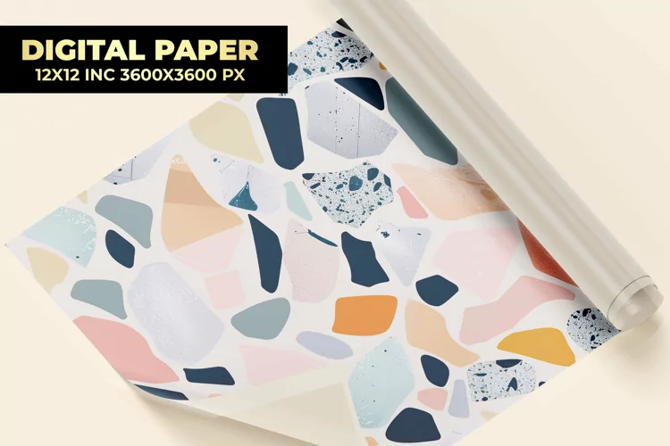Stone Mosaic Digital Paper