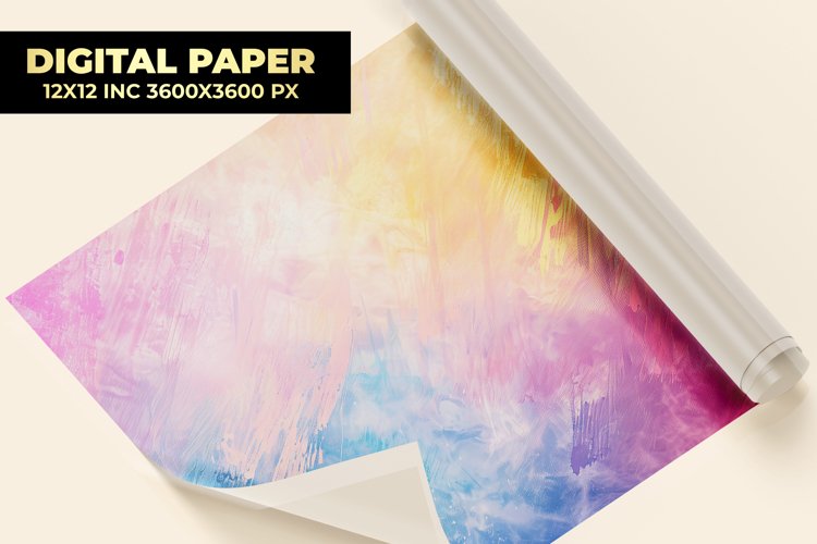 Colorful Watercolor Digital Paper