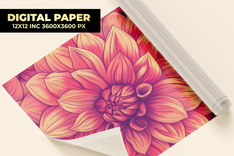 Flowers Digital Paper example image 1