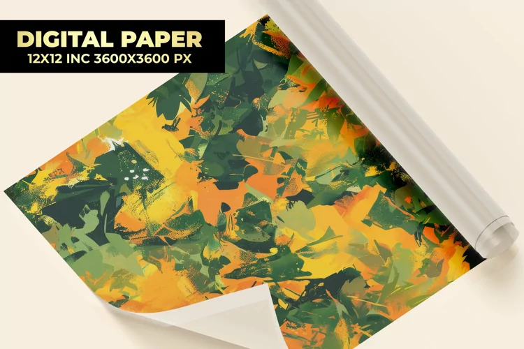 Camouflage pattern Digital Paper