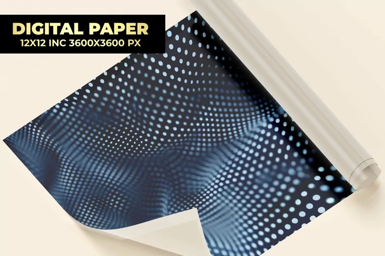 Halftone Dotted Digital Paper