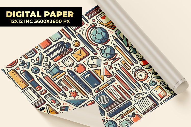 School Elements Digital Paper