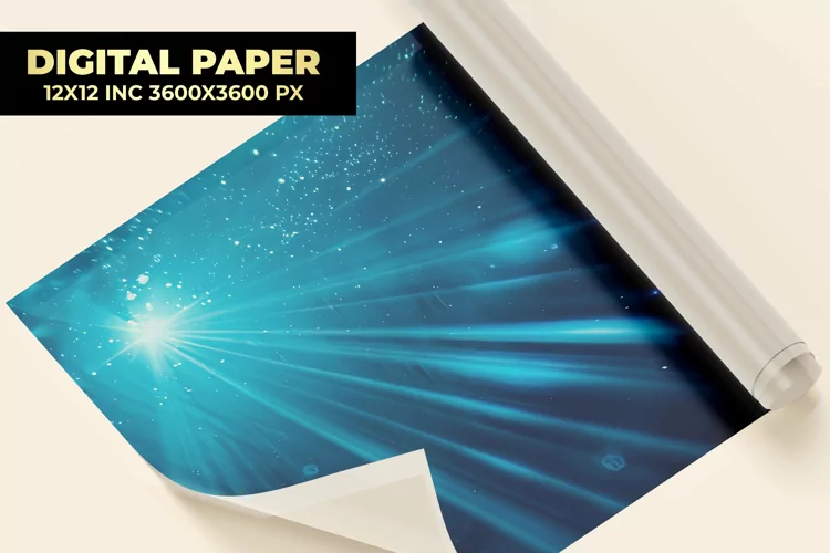 Light Rays Digital Paper