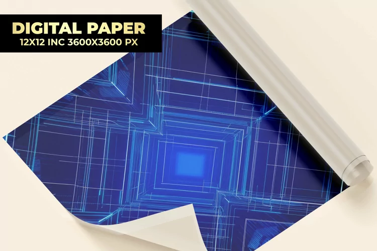 Blue Digital Paper