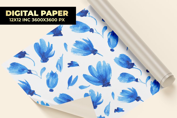 Floral Digital Paper example image 1