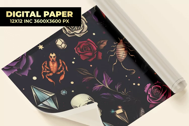 Tattoo Digital Paper