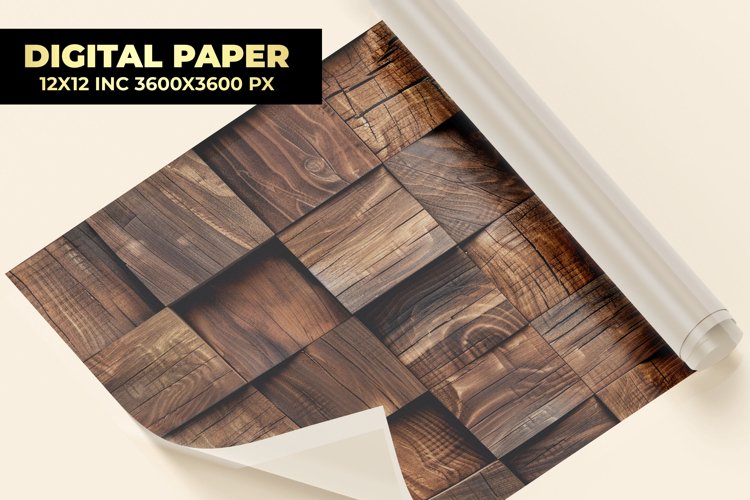 Wooden Digital Paper example image 1