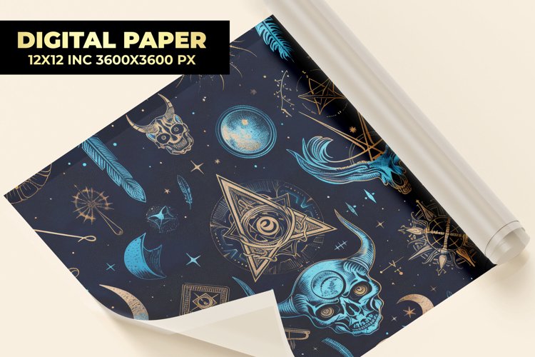 Symbol Pattern Digital Paper example image 1