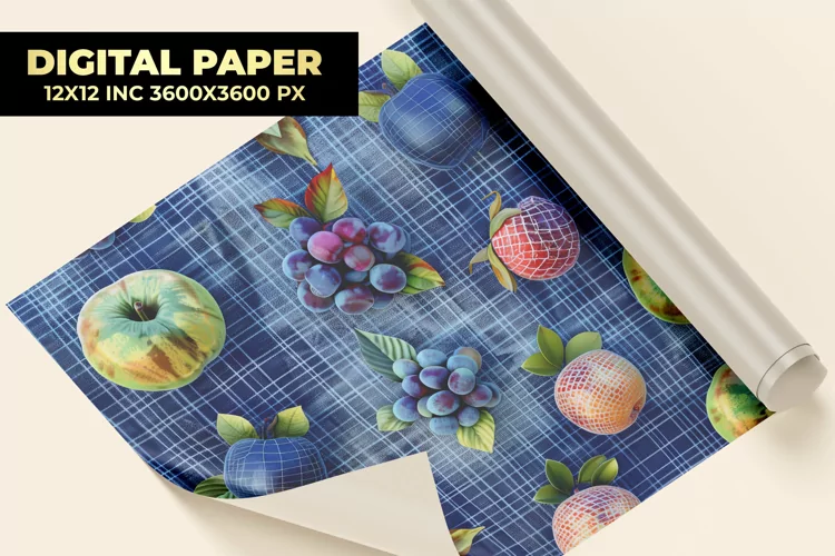 Mixed fruits Digital Paper