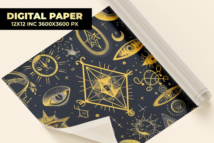 Symbol Pattern Digital Paper example image 1