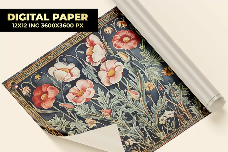 Flower Design Digital Paper