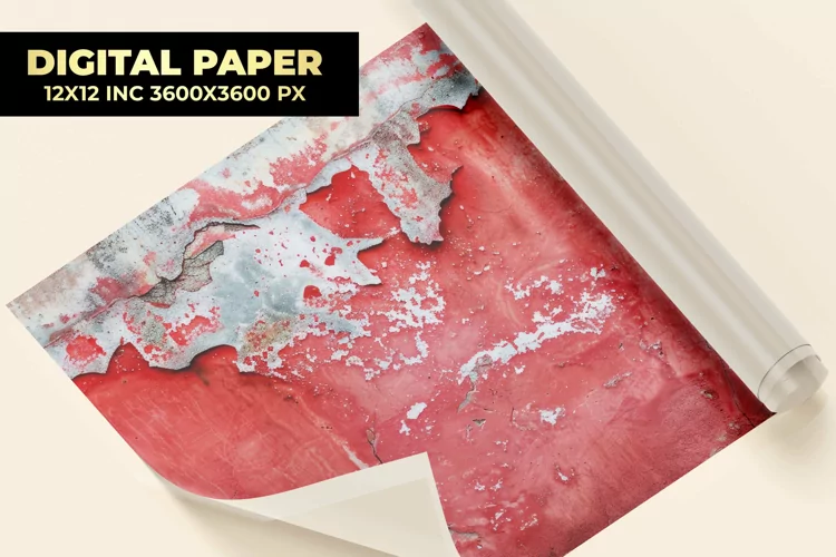 Peeling Paint Digital Paper