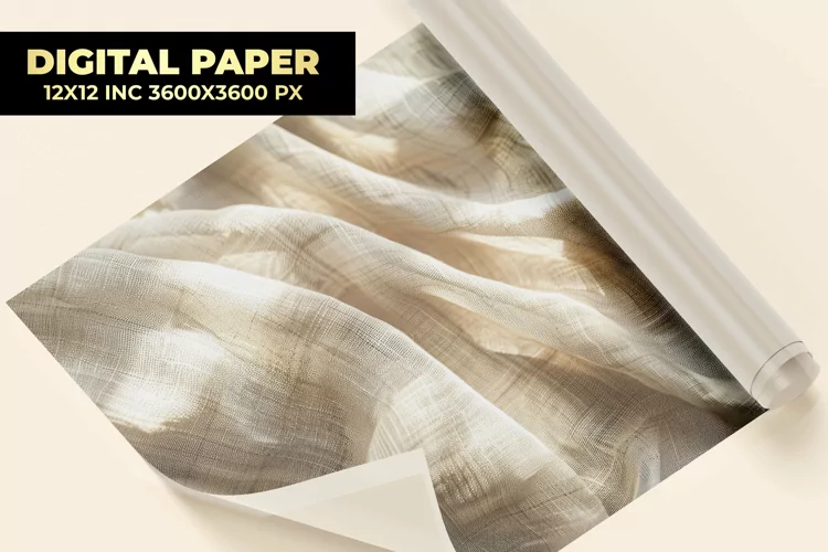 Linen Fabric Digital Paper