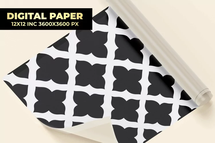 Ogee Ornament Digital Paper