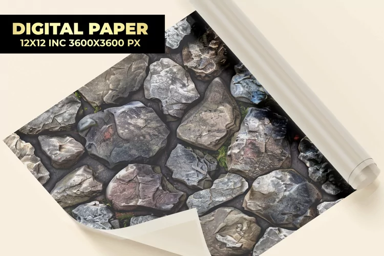 Stone Wall Digital Paper