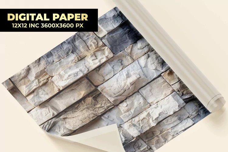 Stone Wall Digital Paper