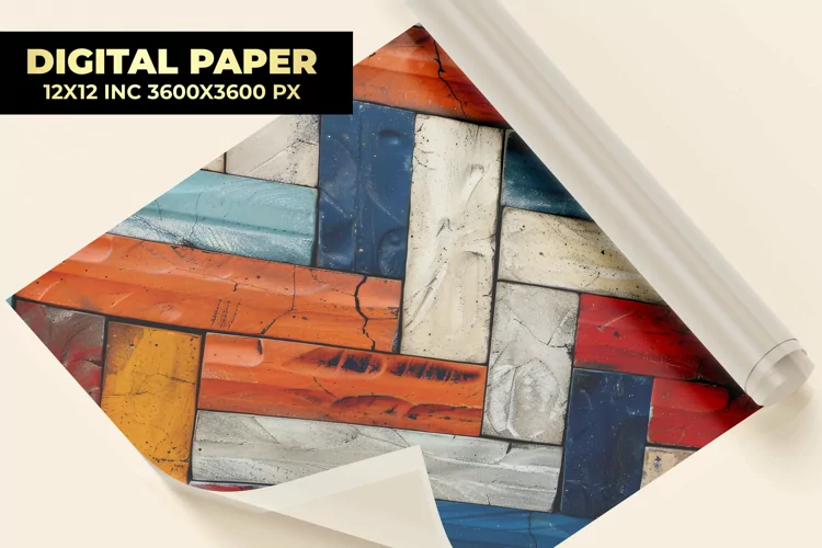 Herringbone Pattern Digital Paper