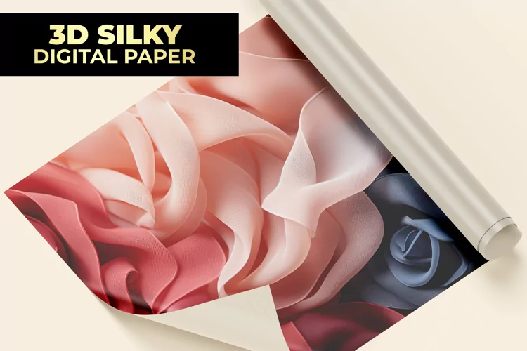 3D Silky Paper Digital Paper