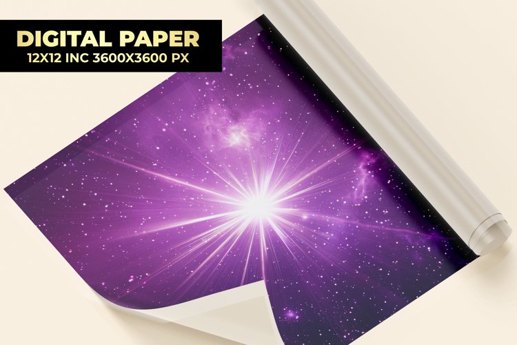 Purple Star Digital Paper