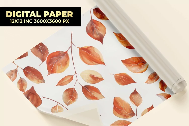 Autumn Leaves Digital Paper