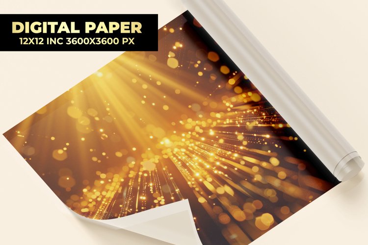 Golden Digital Paper example image 1