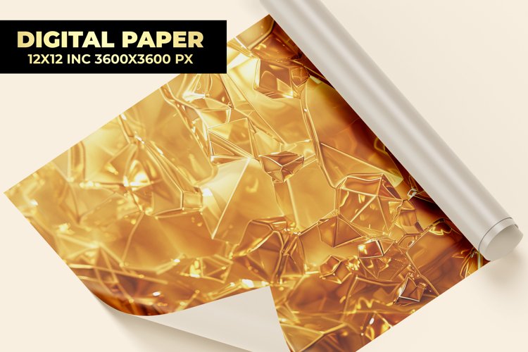 Golden Digital Paper example image 1
