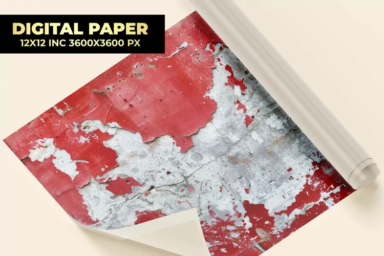 Peeling Paint Digital Paper