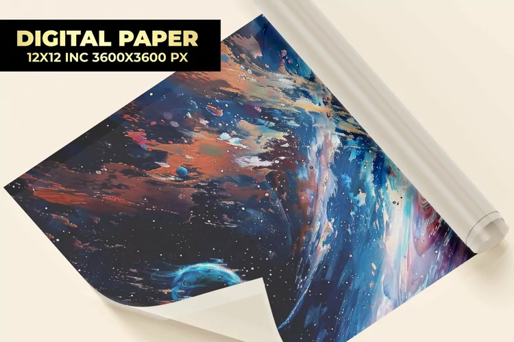 Space Scene Digital Paper