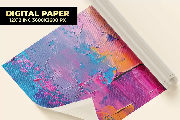 Oil Painting Digital Paper
