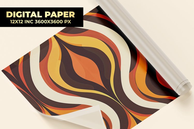 Colorful Pattern Digital Paper example image 1