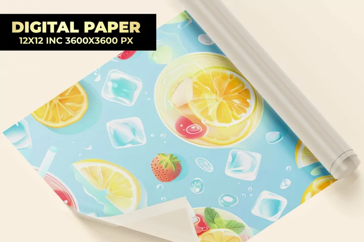 Fresh Drink Digital Paper