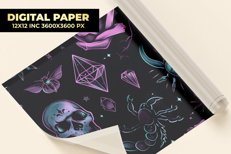 Tattoo Digital Paper example image 1
