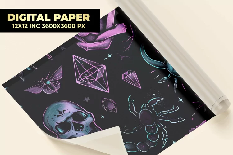Tattoo Digital Paper
