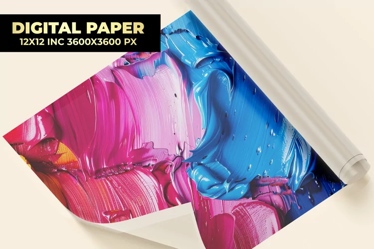 Oil Painting Digital Paper