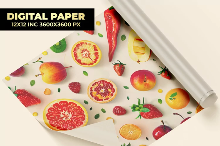 Fruits Digital Paper