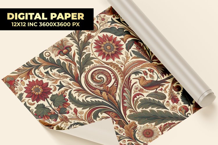 Floral Pattern Digital Paper