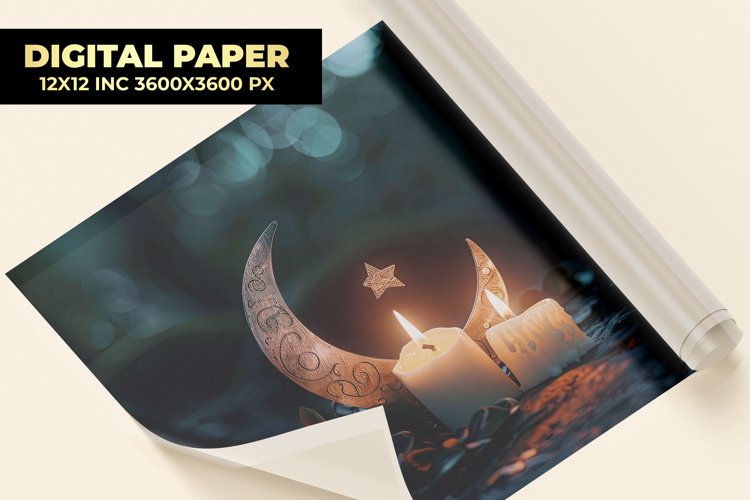 Burning Candles Digital Paper