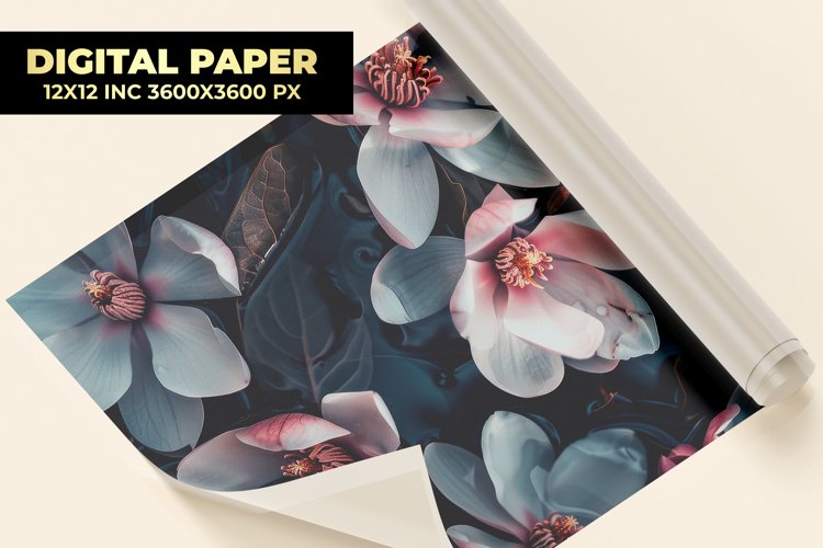 Flowers Digital Paper example image 1
